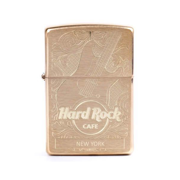 Zippo Brass Etched Guitar Lighter image number 1